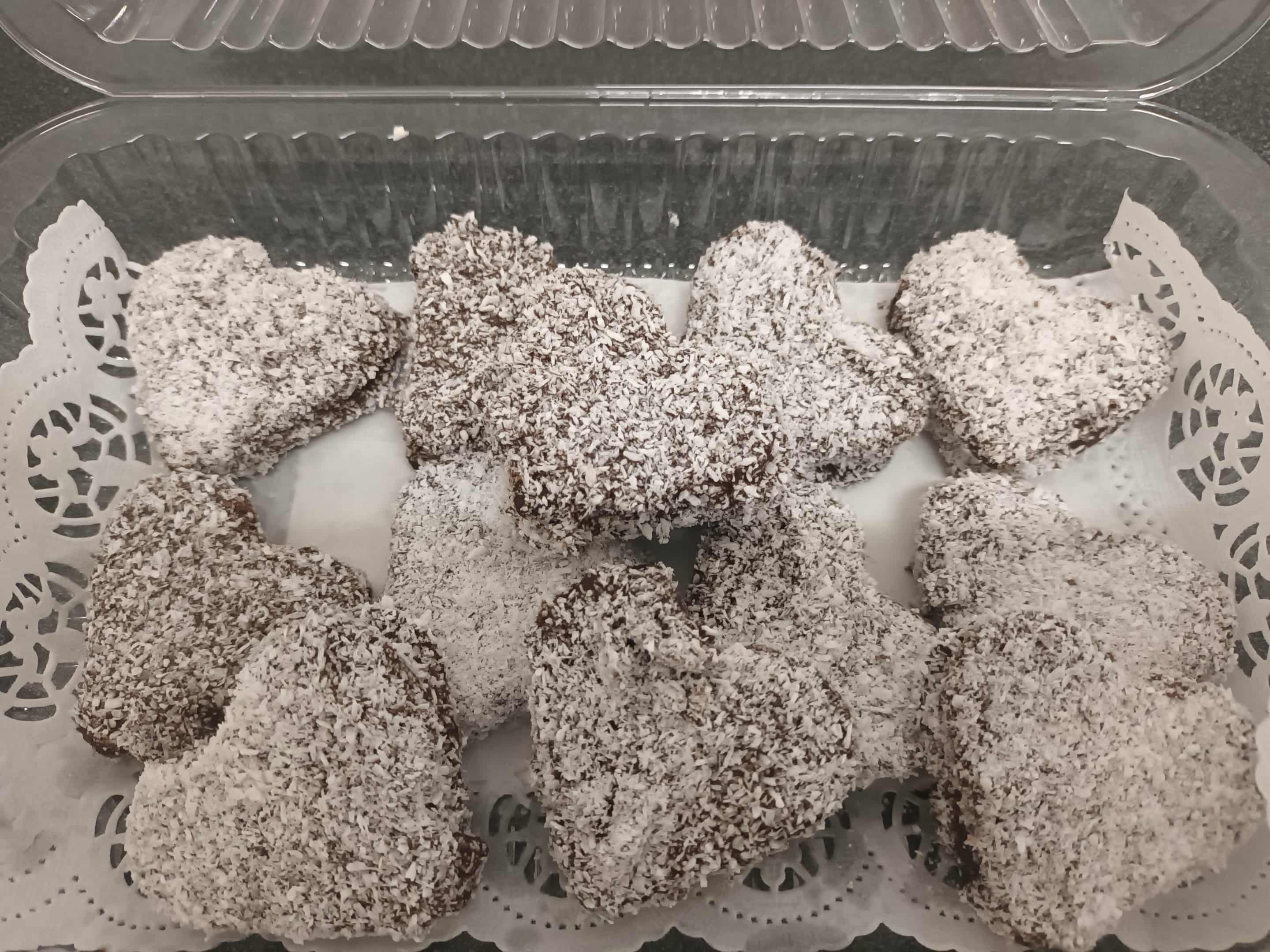 Kakaokekse mit Kokoscreme