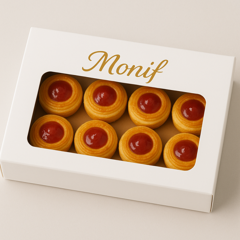 Eisenbahner linzer ring mit rote Johannisbeermarmelade